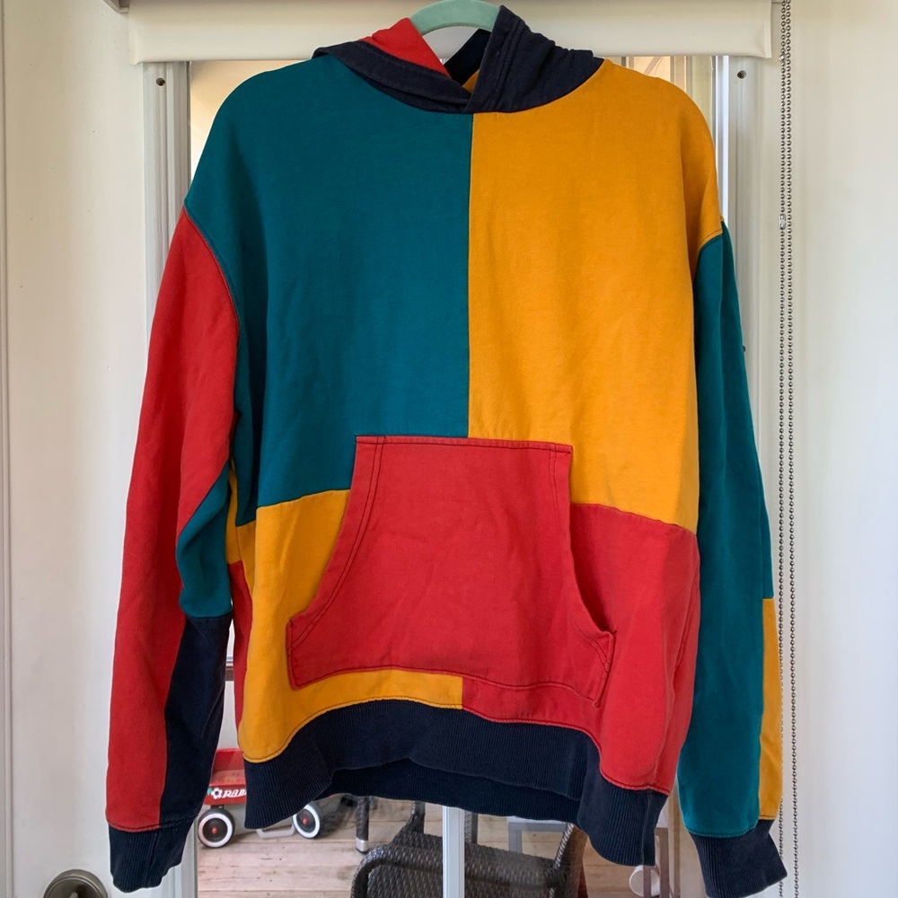 Vintage color block sweatshirt